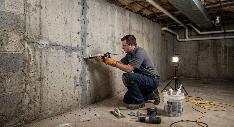 Basement Crack Repair in Dundalk, MD