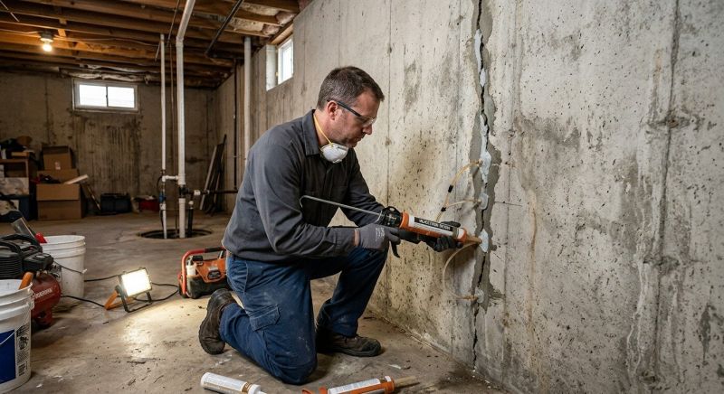Basement Crack Repair in Dundalk, MD
