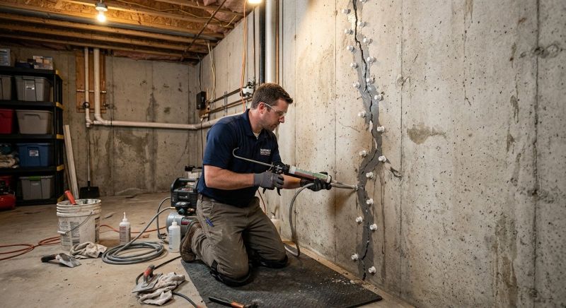 Basement Crack Repair in Dundalk, MD