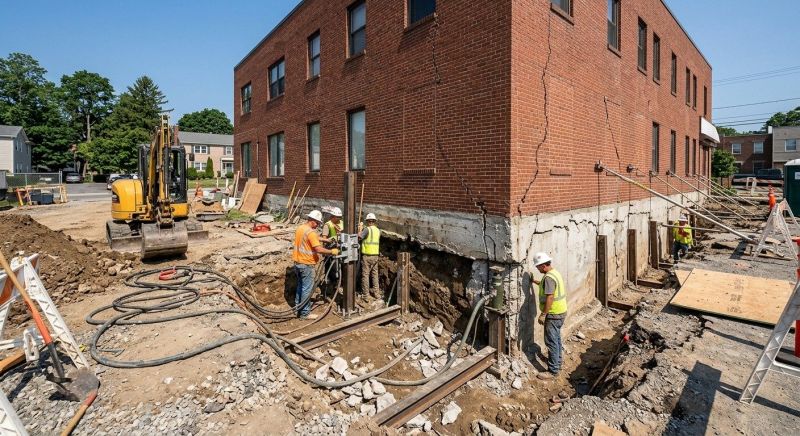 Building Foundation Repair in Owings Mills, MD