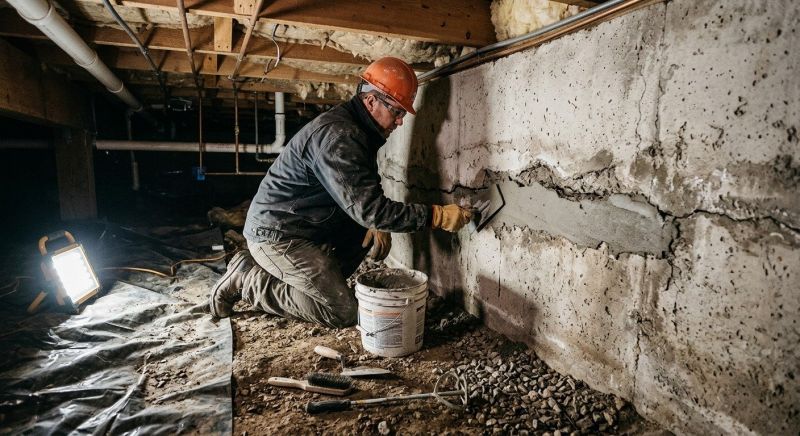 Cracked Foundation Repair in Abingdon, MD