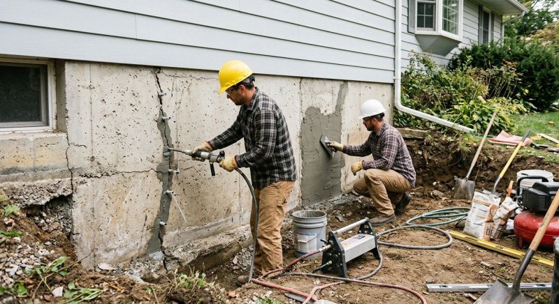 Cracked Foundation Repair in Clarksville, MD