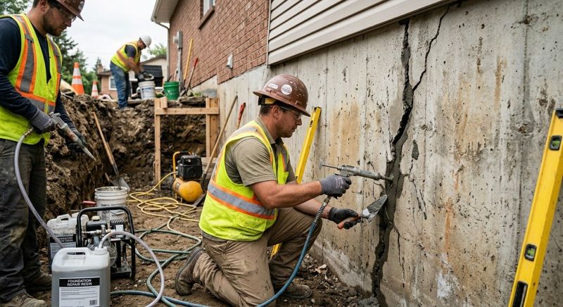 Cracked Foundation Repair in Davidsonville, MD