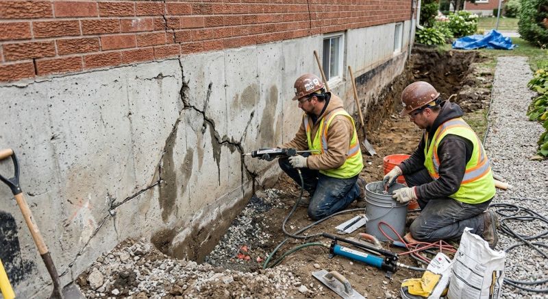 Cracked Foundation Repair in Halethorpe, MD