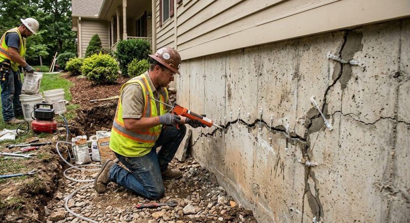 Cracked Foundation Repair in Linthicum Heights, MD