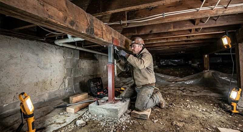 Crawlspace Foundation Repair in Kingsville, MD