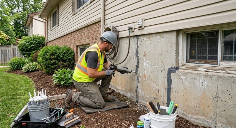 Foundation Crack Sealing in Dundalk, MD