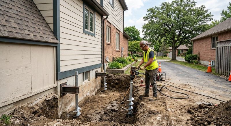 Helical Piers Installation in Dundalk, MD