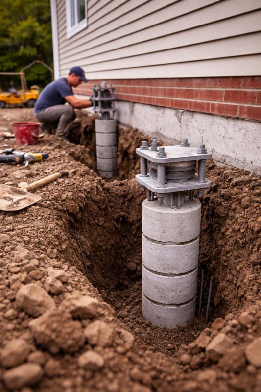 Helical Piers Installation in Dundalk, MD