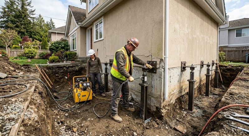 Sinking Foundation Repair in Davidsonville, MD