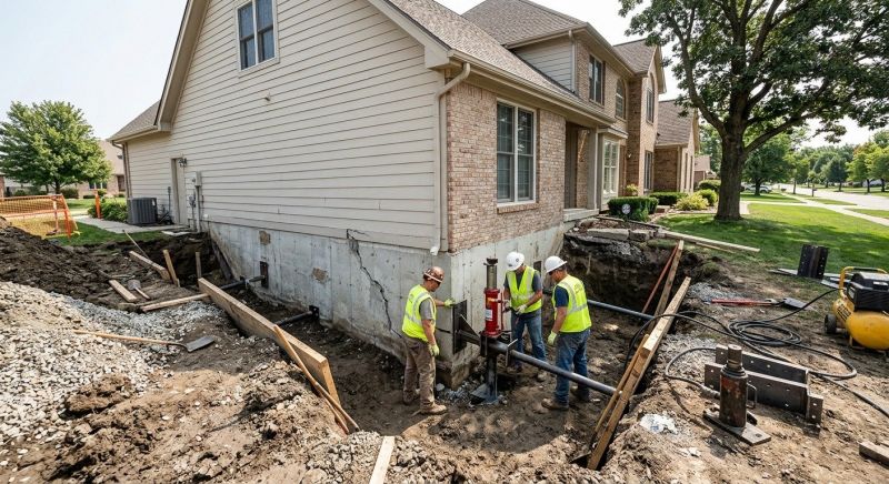 Sinking Foundation Repair in Halethorpe, MD