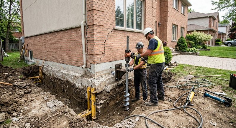 Sinking Foundation Repair in Marriottsville, MD